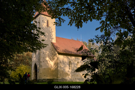 Velemér, Árpád-kori templom-stock-foto