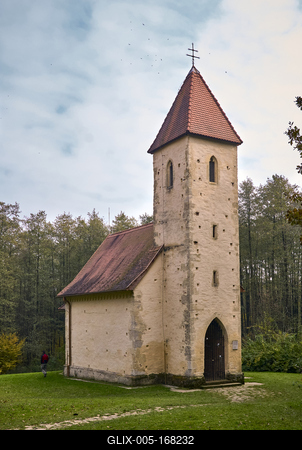 Velemér, Árpád-kori templom-stock-foto
