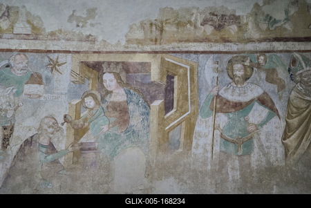 Velemér, Árpád-kori templom-stock-foto