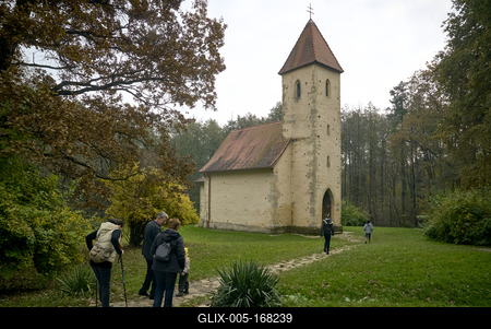 Velemér, Árpád-kori templom-stock-foto