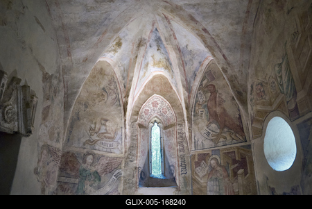 Velemér, Árpád-kori templom-stock-foto