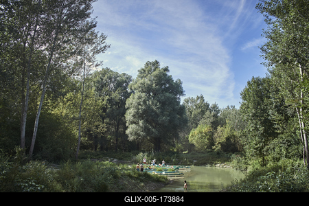 Szigetköz-stock-foto