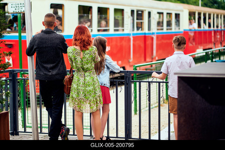 Széchenyi-hegyi Gyermekvasút, Budapest-stock-foto