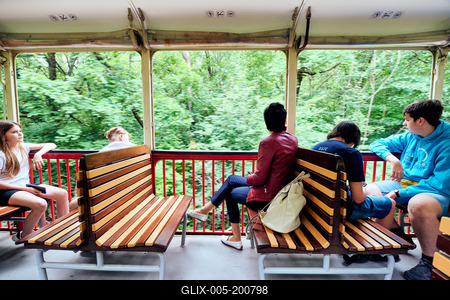 Széchenyi-hegyi Gyermekvasút, Budapest-stock-foto