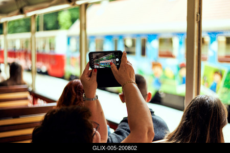 Széchenyi-hegyi Gyermekvasút, Budapest-stock-foto