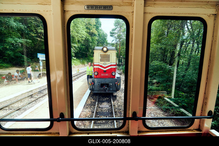 Széchenyi-hegyi Gyermekvasút, Budapest-stock-foto