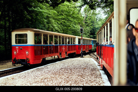 Széchenyi-hegyi Gyermekvasút, Budapest-stock-foto