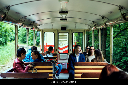 Széchenyi-hegyi Gyermekvasút, Budapest-stock-foto