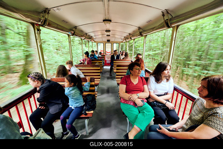 Széchenyi-hegyi Gyermekvasút, Budapest-stock-foto