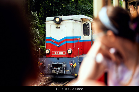 Széchenyi-hegyi Gyermekvasút, Budapest-stock-foto