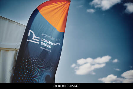 DERT strandzászló-stock-foto