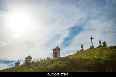 Budaörs Kálvária-stock-foto