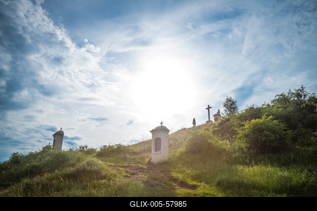 Budaörs Kálvária-stock-foto