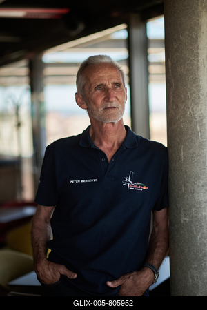 Besenyei Péter — Peter Besenyei Portrait-stock-foto