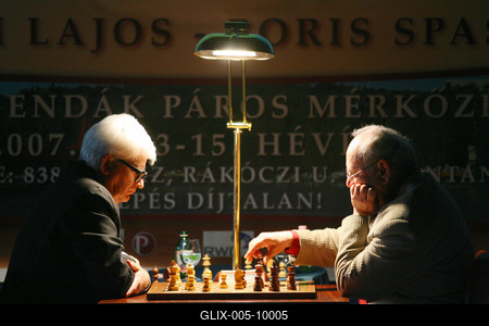 Spasszkijt kapta 70. születésnapjára Portisch Lajos-stock-foto