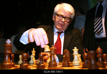 Spasszkijt kapta 70. születésnapjára Portisch Lajos-stock-foto