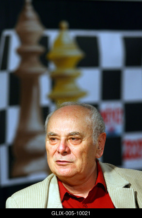 Spasszkijt kapta 70. születésnapjára Portisch Lajos-stock-foto