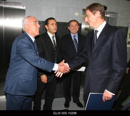 Sportvezetők találkozója-stock-foto