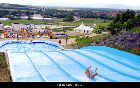 Aqaréna vizipark Mogyoródon-stock-foto