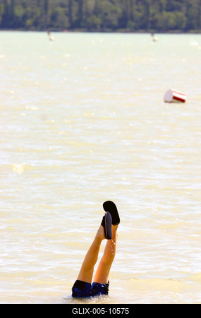 Lassan indul az idei szezon a Balatonon-stock-foto