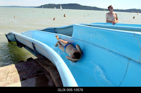 Lassan indul az idei szezon a Balatonon-stock-foto