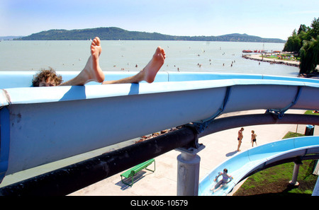 Lassan indul az idei szezon a Balatonon-stock-foto