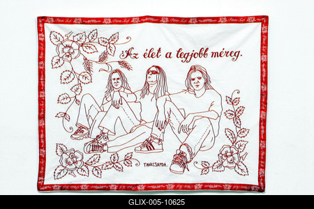 Modernkori falvédők-stock-foto