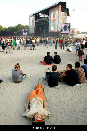 Sziget Fesztivál 2006-stock-foto