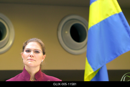 Magyarországra érkezett Viktória svéd koronahercegnő-stock-foto