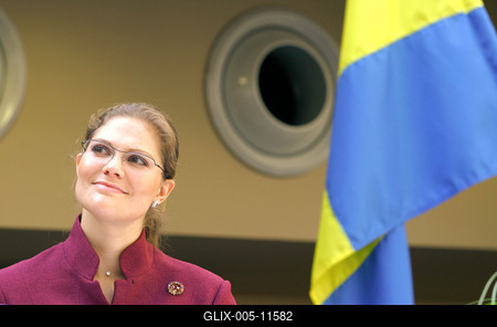 Magyarországra érkezett Viktória svéd koronahercegnő-stock-foto