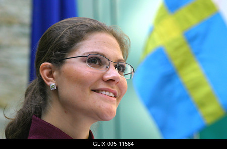 Magyarországra érkezett Viktória svéd koronahercegnő-stock-foto