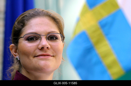 Magyarországra érkezett Viktória svéd koronahercegnő-stock-foto