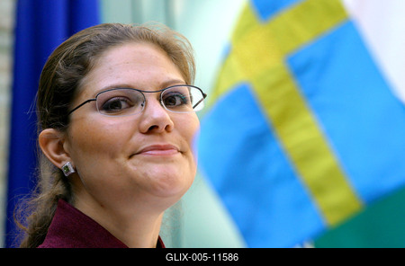 Magyarországra érkezett Viktória svéd koronahercegnő-stock-foto