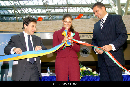 Magyarországra érkezett Viktória svéd koronahercegnő-stock-foto