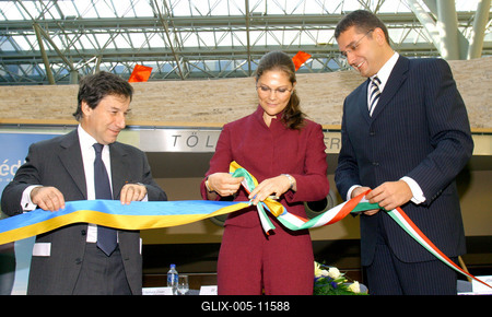 Magyarországra érkezett Viktória svéd koronahercegnő-stock-foto