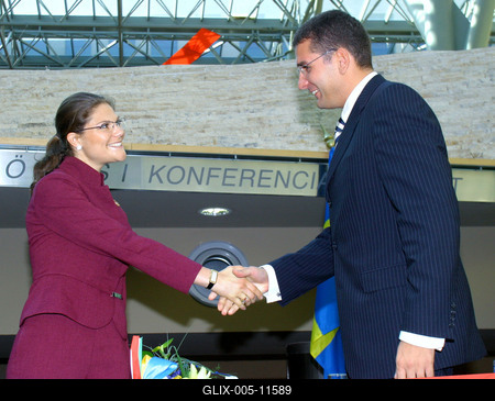 Magyarországra érkezett Viktória svéd koronahercegnő-stock-foto