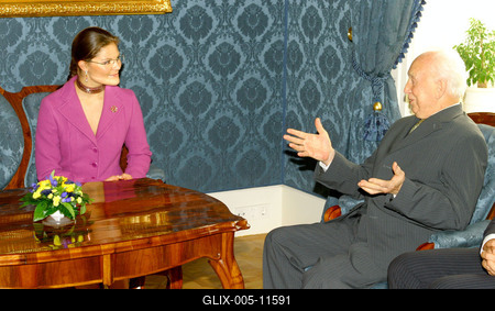 Magyarországra érkezett Viktória svéd koronahercegnő-stock-foto