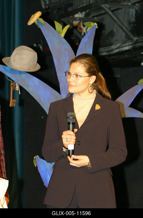 Viktória svéd koronahercegnő a Kolibri Színházban-stock-foto