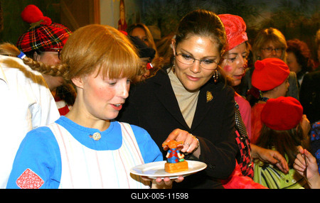 Viktória svéd koronahercegnő a Kolibri Színházban-stock-foto