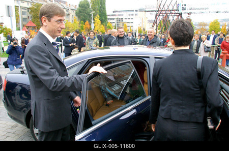 Gyurcsány Ferenc a Millenárison-stock-foto