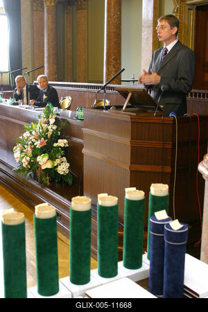 Kitüntetések a magyar tudomány napja alkalmából-stock-foto