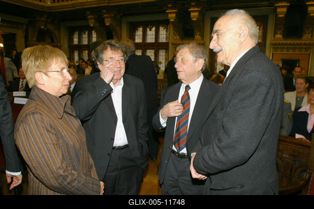 Budapest díszpolgára címet adott át Demszky Gábor főpolgármester-stock-foto