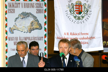 Kampány a Magyarok Házában-stock-foto