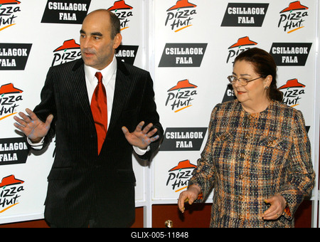 Kulka János és Béres Ilona a sztárok falán-stock-foto