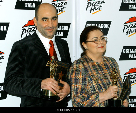 Kulka János és Béres Ilona a sztárok falán-stock-foto