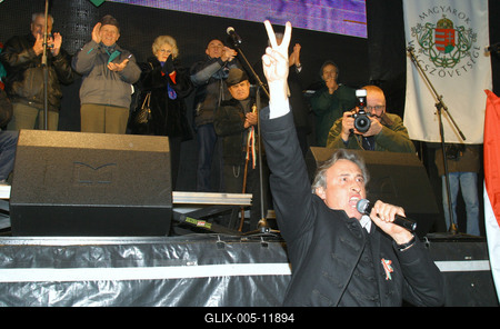 A Magyarok Világszövetsége rendezvénye a Kossuth téren-stock-foto