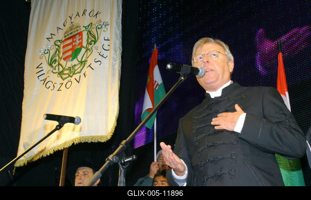 A Magyarok Világszövetsége rendezvénye a Kossuth téren-stock-foto