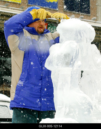 Jégszobrászok-stock-foto