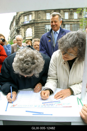 Szimpátiaszavazás a köztársasági elnök személyéről a Fidesz szervezésében-stock-foto
