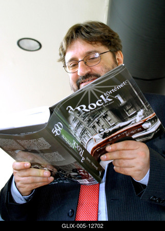 A Rock története c. könyv sajtóbemutatója-stock-foto